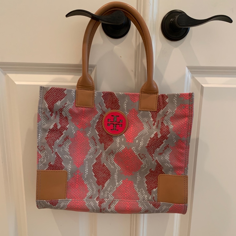 Leather and Canvas Satchel